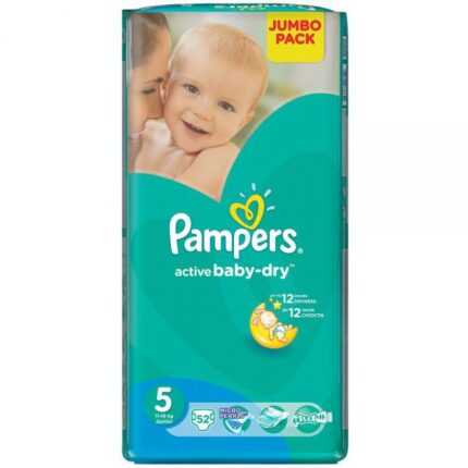 Pampers Active Baby Diapers 5 Junior m52 specs